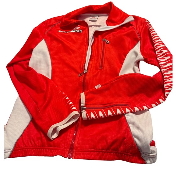 Other - Hi-Vis Cycling Jersey Jacket Mens Medium Zip Pockets Reflective Active